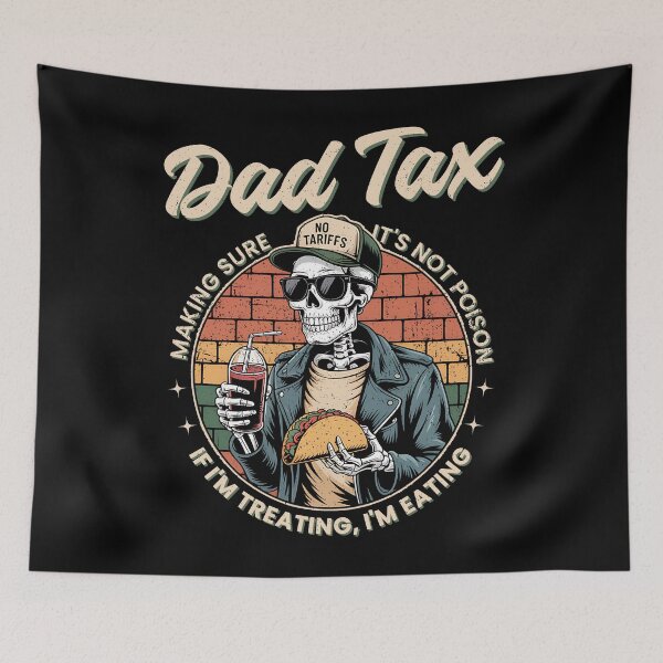Item preview, Dad Tax Vintage Grunge – Skeleton Enforcer designed and sold by EthosWear.