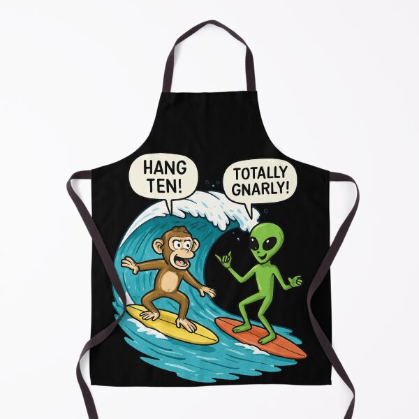 Item preview, Monkey and Alien Hang Ten designed and sold by P3T3CARD.