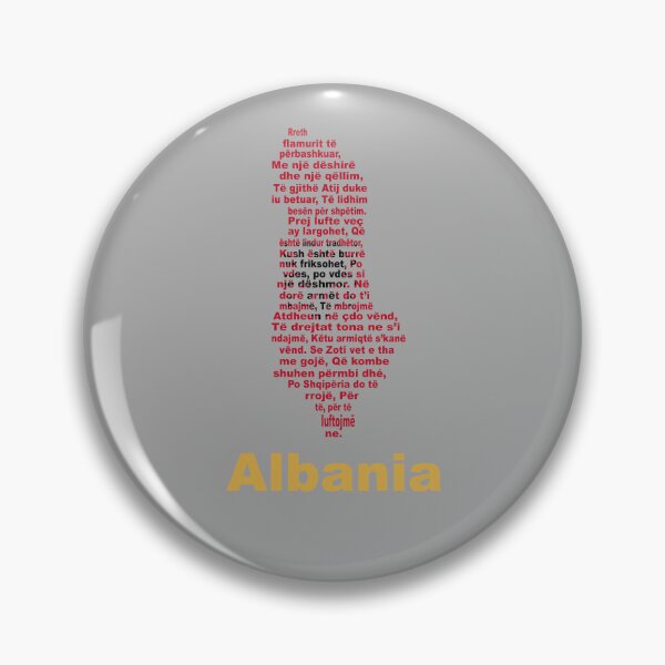Item preview, Albania Anthem Map and Flag – Balkan Heritage and National Pride designed and sold by JR78.