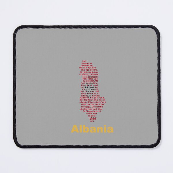 Item preview, Albania Anthem Map and Flag – Balkan Heritage and National Pride designed and sold by JR78.
