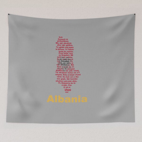 Item preview, Albania Anthem Map and Flag – Balkan Heritage and National Pride designed and sold by JR78.