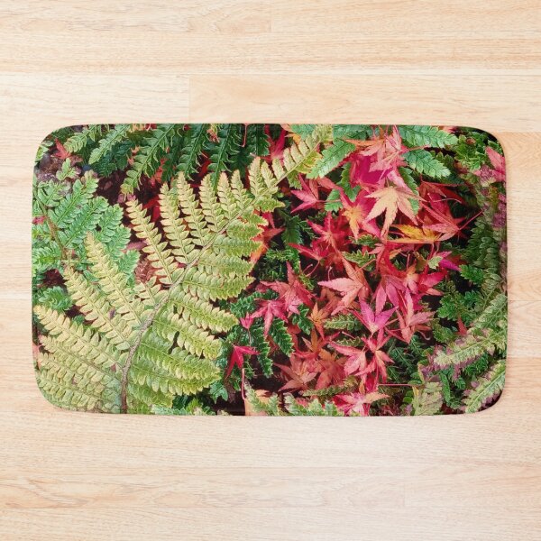 Item preview, Maple Leaves and Ferns – Autumn Forest Photography designed and sold by Hanna Mavi Studio .