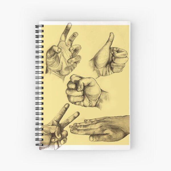 A Series of Hands Spiral Notebook