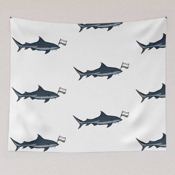 Item preview, genderqueer shark! designed and sold by lavender-skyes.
