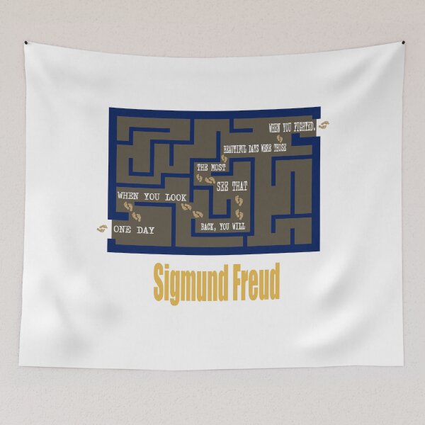 Aperçu de l'œuvre Sigmund Freud – Hommage minimaliste au père de la psychanalyse créée et vendue par JR78.