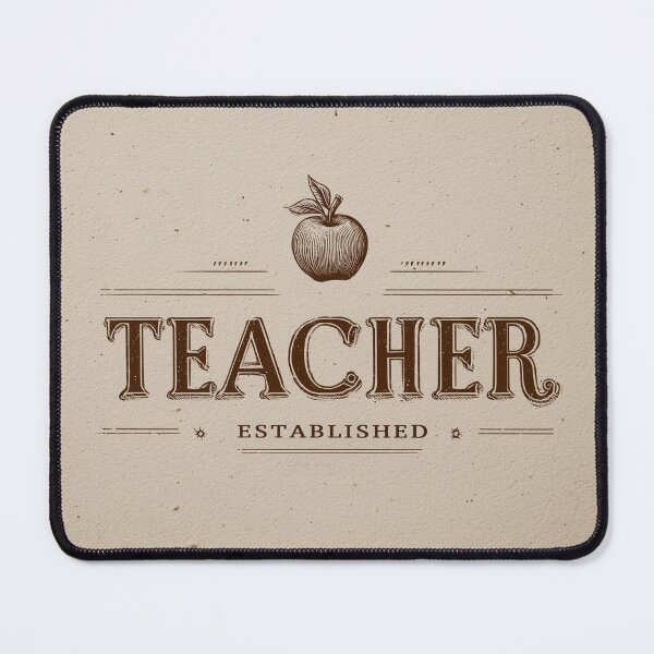 Item preview, Teacher Established - Dedicated Educator Vintage Typography designed and sold by chi3-jp.