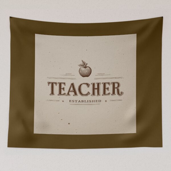 Item preview, Teacher Established - Dedicated Educator Vintage Typography designed and sold by chi3-jp.