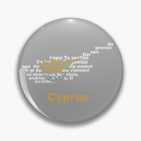 Item preview, Cyprus Anthem Map and Flag – Mediterranean Identity and National Pride designed and sold by JR78.