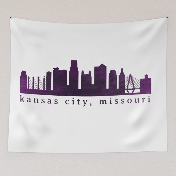 Item preview, Kansas City Skyline Watercolor Grunge - Bold 19 designed and sold by calliew1217.