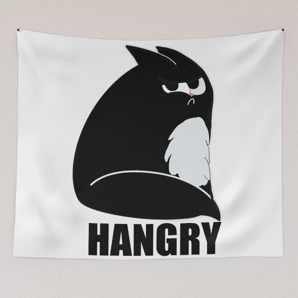Item preview, Hangry cat designed and sold by TinyWinsStudio.