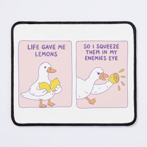 Item preview, Revenge Duck Lemon Attack – Chaotic Comic Panel designed and sold by Jess.a.creates.