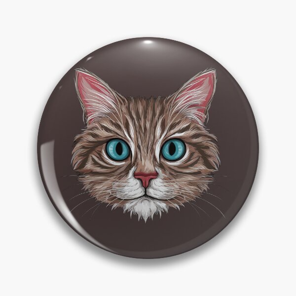 Item preview,   Vibrant Tabby Cat Illustration with Striking Blue Eyes designed and sold by AnimalAirtistry.