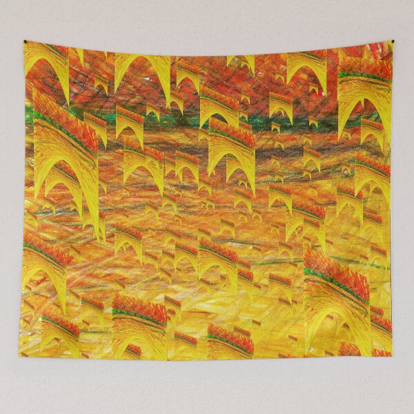 Item preview, Yellow Flag VIII designed and sold by MAMA LXXVIII: Unique Arts Projects by Marsailhe.