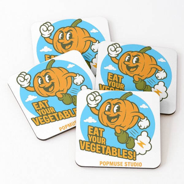 Item preview, Eat Your Vegetables - Retro Pumpkin Hero designed and sold by giant_ani.