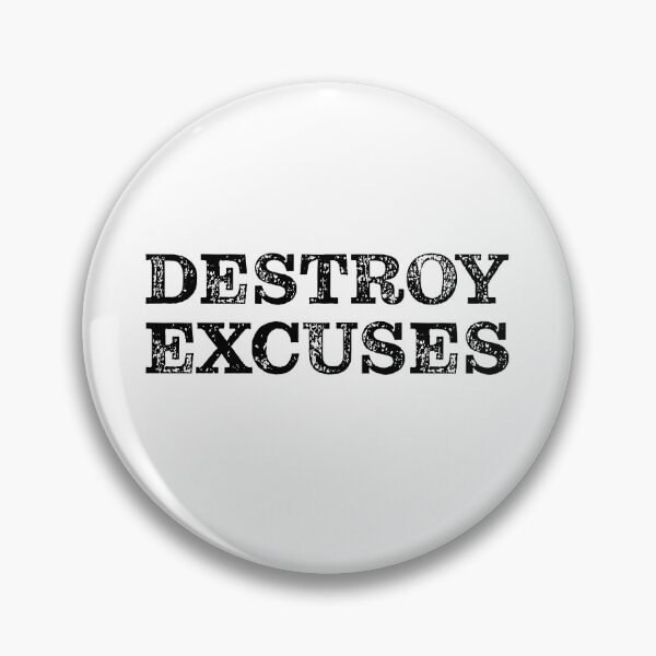 Item preview, Destroy Excuses | Motivational | Inspirational | Minimalist #2 designed and sold by JirehKollezion.