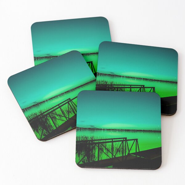 Item preview, Neon Calm – Electric Green Horizon designed and sold by Courageous Uncaged.