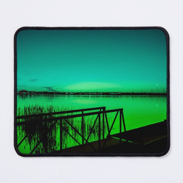 Item preview, Neon Calm – Electric Green Horizon designed and sold by Courageous Uncaged.