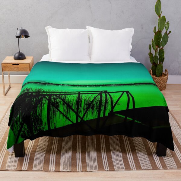 Item preview, Neon Calm – Electric Green Horizon designed and sold by Courageous Uncaged.