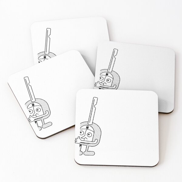 Item preview, Vector illustration of anthropomorphic car key hiding designed and sold by fmpanis98.