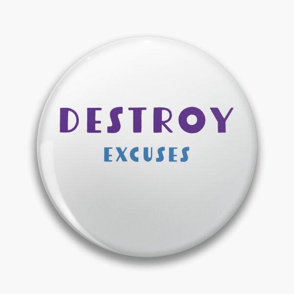 Item preview, Destroy Excuses | Motivational | Inspirational | Minimalist #3 designed and sold by JirehKollezion.