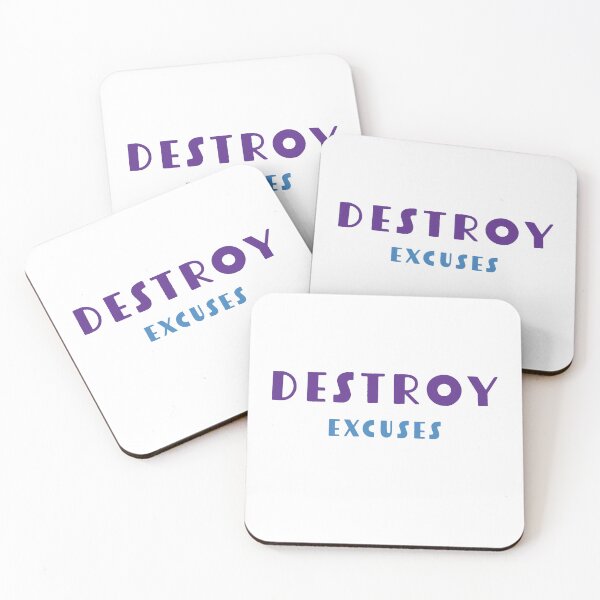 Item preview, Destroy Excuses | Motivational | Inspirational | Minimalist #3 designed and sold by JirehKollezion.