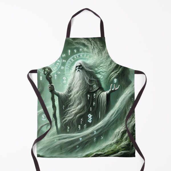 Item preview, "Kvasir – Norse God of Wisdom and the Mead of Poetry | Mystical Rune Fantasy Art" designed and sold by Umbra666.