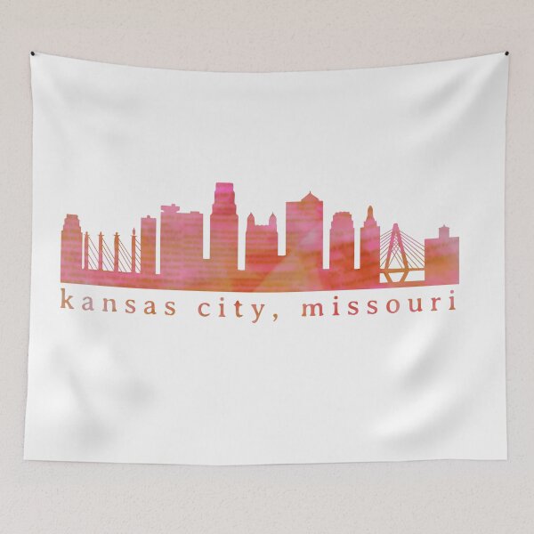 Item preview, Kansas City Skyline Watercolor Grunge - Bold 25 designed and sold by calliew1217.