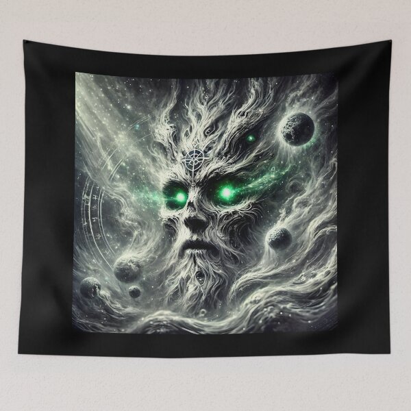 Item preview, "Mímir – Cosmic Guardian of Wisdom and Memory | Norse Astral Myth Fantasy Art" designed and sold by Umbra666.