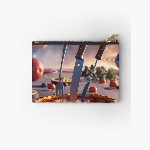 Item preview, Epic Space Pizza with Floating Cutlery designed and sold by Dream Output .