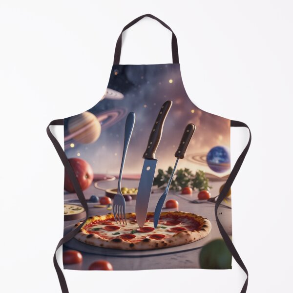 Item preview, Epic Space Pizza with Floating Cutlery designed and sold by Dream Output .
