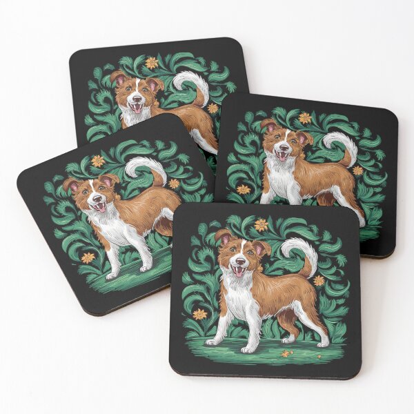 Item preview,   Joyful Dog Illustration with Brown and White Fur designed and sold by AnimalAirtistry.