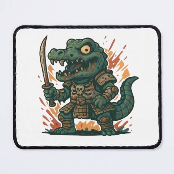 Item preview, Zombie Crocodile Samurai designed and sold by FLATVAC STICKER.