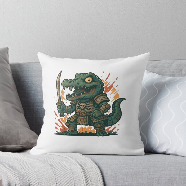 Item preview, Zombie Crocodile Samurai designed and sold by FLATVAC STICKER.
