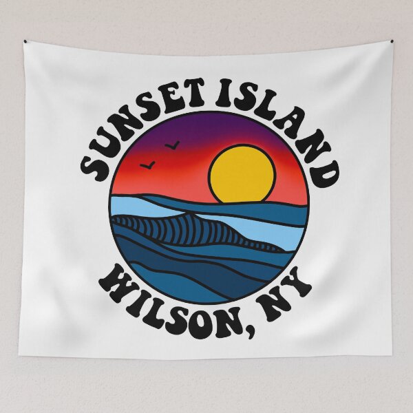 Item preview, Sunset Island Circular Dark  designed and sold by Sarah M Coleman Design .