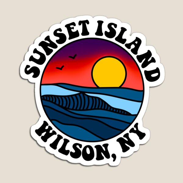 Item preview, Sunset Island Circular Dark  designed and sold by Sarah M Coleman Design .