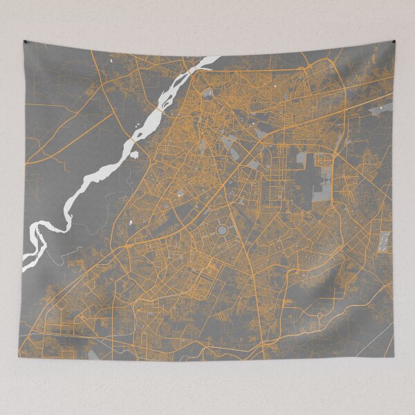 Item preview, Lahore City Map of Punjab, Pakistan - Bauhaus designed and sold by deMAP.