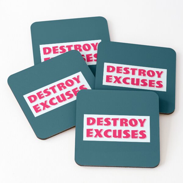 Item preview, Destroy Excuses | Motivational | Inspirational | Minimalist #4 designed and sold by JirehKollezion.