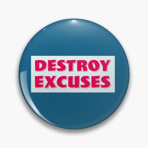 Item preview, Destroy Excuses | Motivational | Inspirational | Minimalist #4 designed and sold by JirehKollezion.