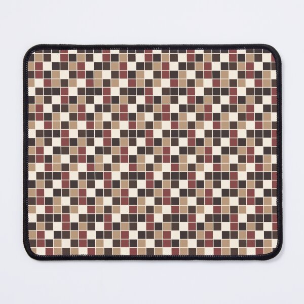 Artikelvorschau, Erdbraunes Pixel-Mosaik-Gittermuster – Geometrischer Vintage-Druck entworfen und verkauft von larissa-myrie.