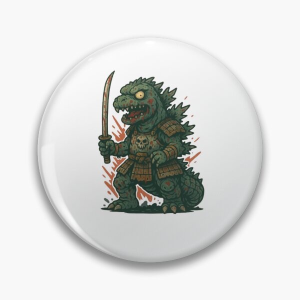 Item preview, Zombie Godzilla Samurai designed and sold by FLATVAC STICKER.