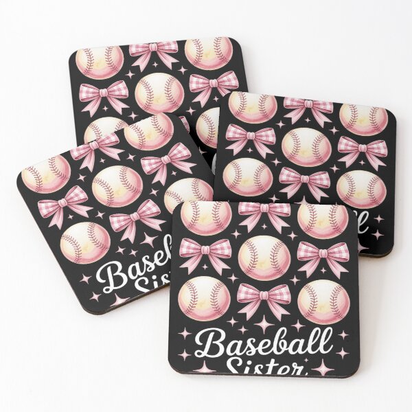 Item preview, Baseball Sister Coquette Bow Game Day Baseball designed and sold by MAKOPOKOShop.