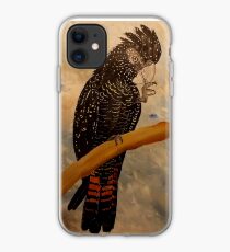 Red Tail Black Cockatoo iPhone Case