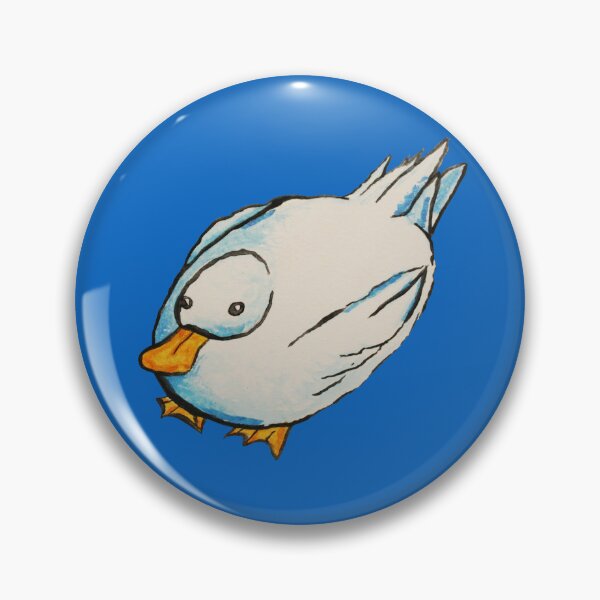 Item preview, Watercolor illustration of a white duck with a downward view designed and sold by fmpanis98.