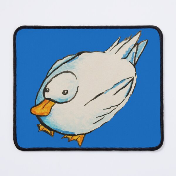 Item preview, Watercolor illustration of a white duck with a downward view designed and sold by fmpanis98.