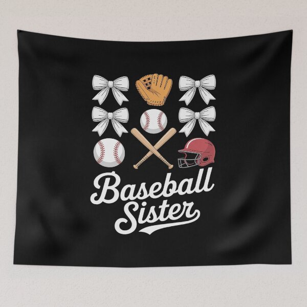 Item preview, Baseball Sister Coquette Bow Girls Cheer Baseball designed and sold by MAKOPOKOShop.
