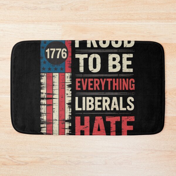 Item preview, Proud To Be Everything Liberals Hate 1776 Flag designed and sold by Nekusa.