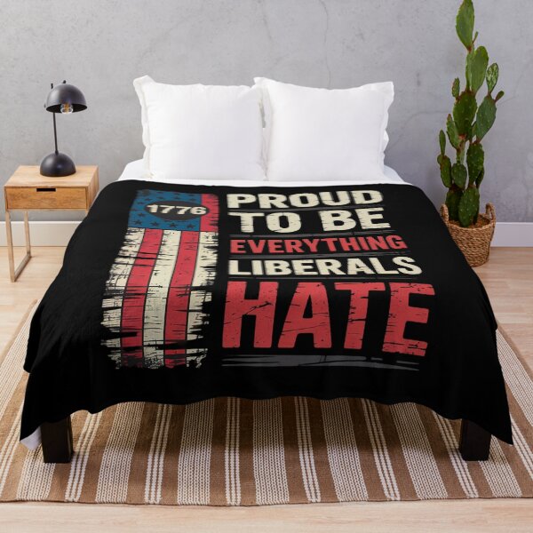 Item preview, Proud To Be Everything Liberals Hate 1776 Flag designed and sold by Nekusa.