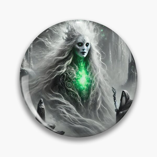 Item preview, "Gullveig – Norse Seeress of Flame, Gold, and Rebirth | Dark Prophetic Fantasy Art" designed and sold by Umbra666.