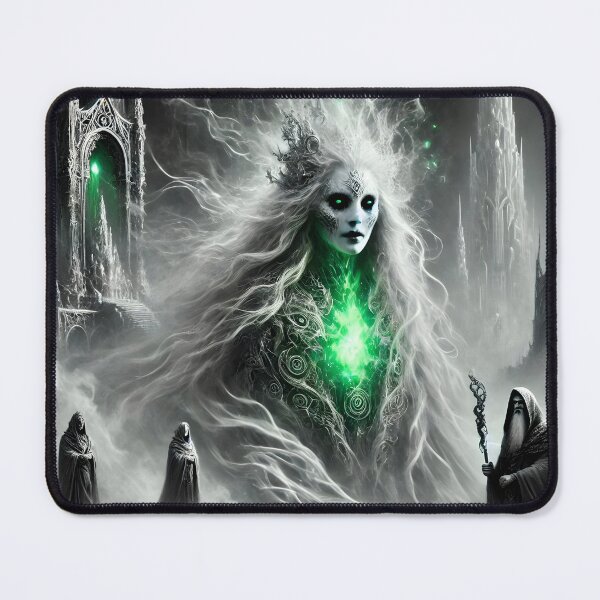 Item preview, "Gullveig – Norse Seeress of Flame, Gold, and Rebirth | Dark Prophetic Fantasy Art" designed and sold by Umbra666.