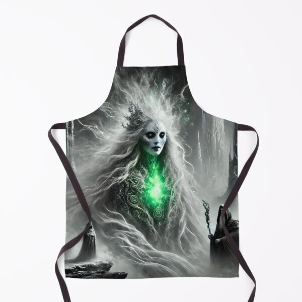 Item preview, "Gullveig – Norse Seeress of Flame, Gold, and Rebirth | Dark Prophetic Fantasy Art" designed and sold by Umbra666.